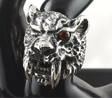 Огромное кольцо из серебра «Саблезубый тигр» Серебро 925