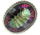 Кольцо с ярким мистическим топазом Серебро 925