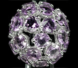 Превосходное кольцо с аметистами Серебро 925