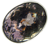 Кольцо с розовым аметистом Серебро 925