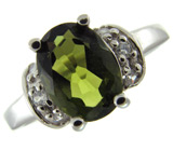 Кольцо с молдавитом Серебро 925