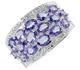 Элегантное кольцо с танзанитами от D&J Magic Jewelry