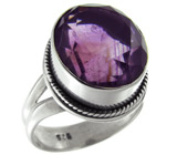 Кольцо с аметистом Серебро 925