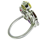 Кольцо из коллекции «MultiStone» с самоцветами Серебро 925