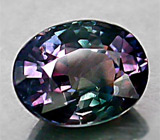 Перстень с сапфиром с александритовым эффектом и бриллиантами Золото