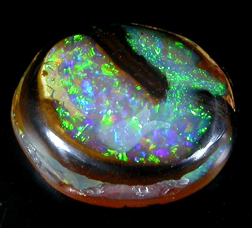 Черный опал 3,42 карата