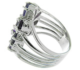 Кольцо с аметистами Серебро 925