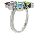 Кольцо из коллекции «MultiStone» с самоцветами Серебро 925