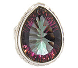 Кольцо с мистик-топазом Серебро 925