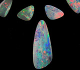 Австралийские опалы. Набор для колье 54 карата 