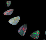Австралийские опалы. Набор для колье 54 карата 