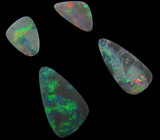 Австралийские опалы! Набор для серег №1 