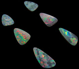 Австралийские опалы! Набор для серег №2. 