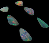 Австралийские опалы! Набор для серег №3. 