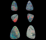 Австралийские опалы! Набор для серег №6. 