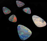 Австралийские опалы! Набор для серег №6. 