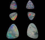 Австралийские опалы! Набор для серег №6. 