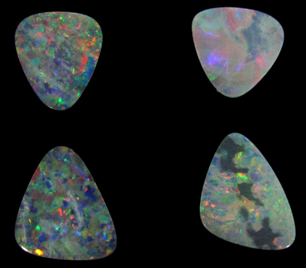 Австралийские опалы. Набор для серег №7.