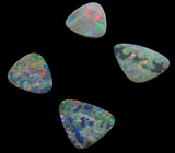 Австралийские опалы. Набор для серег №7. 