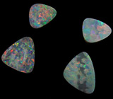 Австралийские опалы. Набор для серег №7. 