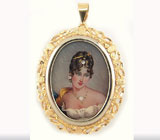 Великолепная подвеска/брошь с портретом