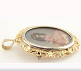 Великолепная подвеска/брошь с портретом Золото