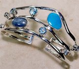 Браслет с самоцветами Серебро 925