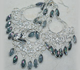 Прелестный комплект с мистическим топазами Серебро 925