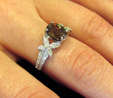 Элегантное кольцо с демантоидом Золото