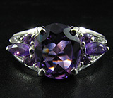 Кольцо из коллекции "Spring" с аметистами Серебро 925