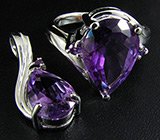 Комплект из коллекции "Spring" с аметистами Серебро 925