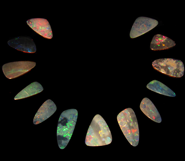 Австралийские опалы! Набор для браслета №1.