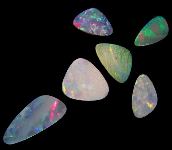 Австралийские опалы! Набор для кулона 9,05 карат