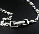 Колье с цветками синих сапфиров Серебро 925