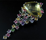 Подвеска/брошь от Rabhasa Venudary с цитрином Серебро 925