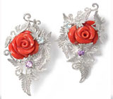 Серьги из коллекции "Наваждение" Серебро 925