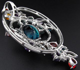 Подвеска с самоцветами от D&J Magic Jewelry Серебро 925