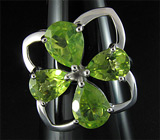 Комплект из коллекции "Spring" с перидотами Серебро 925