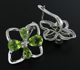 Комплект из коллекции "Spring" с перидотами Серебро 925