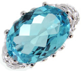 Кольцо из коллекции "Spring" с топазом Серебро 925