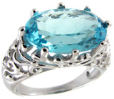 Кольцо из коллекции "Spring" с топазом Серебро 925