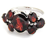 Комплект из коллекции "Spring" с гранатами Серебро 925