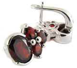 Комплект из коллекции "Spring" с гранатами Серебро 925