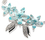 Комплект из коллекции "Spring" с голубыми топазами Серебро 925