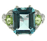 Комплект из коллекции "Spring" с топазами и перидотами Серебро 925