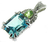 Комплект из коллекции "Spring" с топазами и перидотами Серебро 925