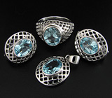 Комплект из коллекции "Spring" с топазами Серебро 925