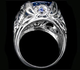Перстень из коллекции «Beau Monde» с кварцем и топазами Серебро 925