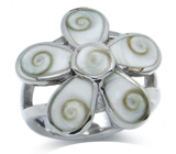 Кольцо с раковинами SHIVA Серебро 925