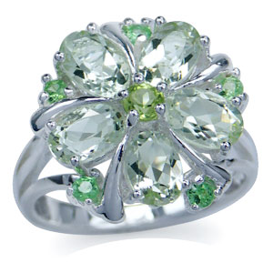 Кольцо  из коллекции "Carnival" с самоцветами